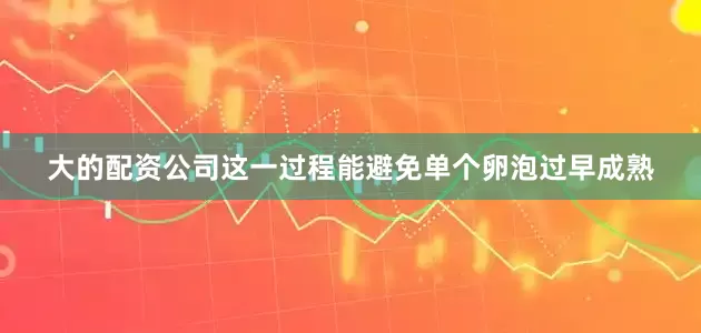 大的配资公司这一过程能避免单个卵泡过早成熟